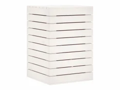 Hot Cesto para ropa 44x44x66 cm madera maciza de pino Cesto De Ropa