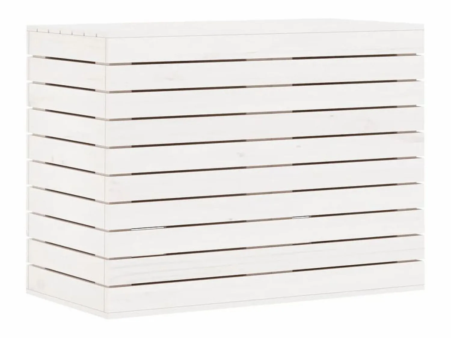 Cesto para ropa 88,5x44x66 cm madera maciza de pino