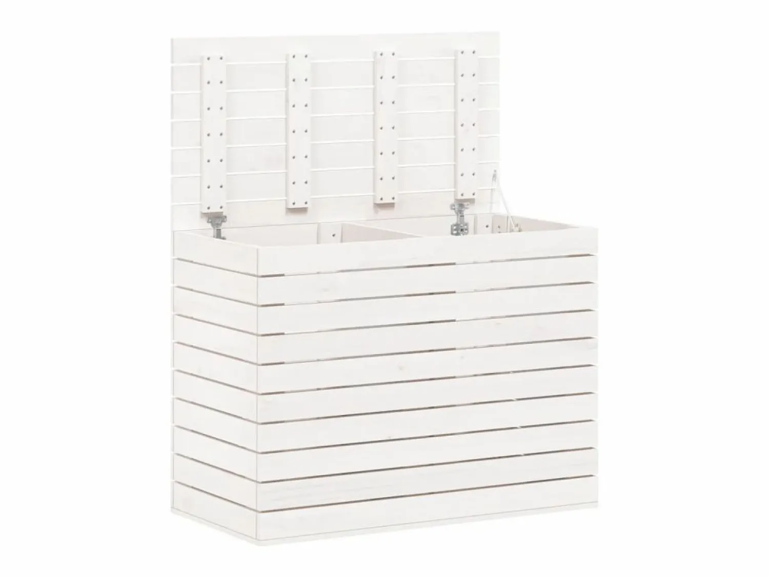 Cesto para ropa 88,5x44x66 cm madera maciza de pino