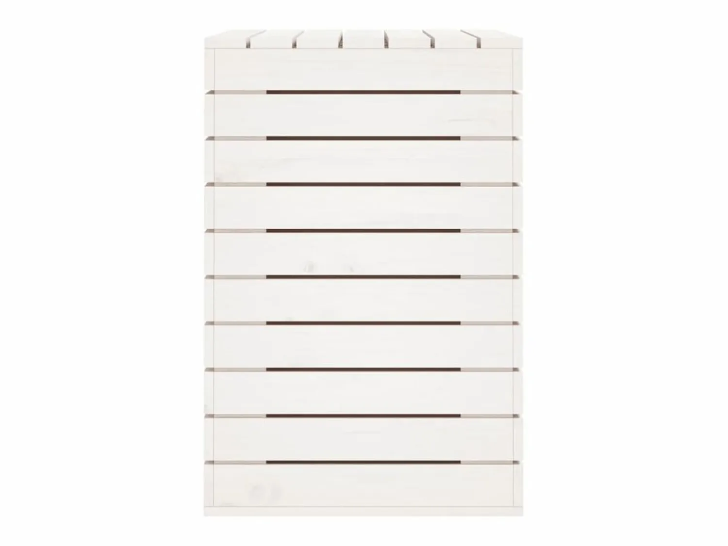 Cesto para ropa 88,5x44x66 cm madera maciza de pino