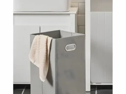 Sobuy Cesto para Ropa Sucia Armario Multifuncional de Baño con 1 Cesto 45 x 35 x 85,5 cm BZR100-W ES