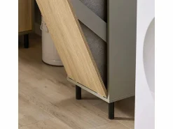 Sobuy Cesto para Ropa Sucia con 1 Cest y Madera BZR132-NG