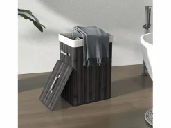 Homcom Cesto para ropa sucia Kunzita plegable con asas 60x40x30 cm
