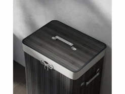Homcom Cesto para ropa sucia Kunzita plegable con asas 60x40x30 cm