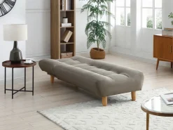 Online Vente-unique Chaise longue clic-clac ESTEBAN de tejido color Topo