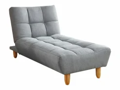 Hot Vente-unique Chaise longue clic-clac ESTEBAN de tela Gris