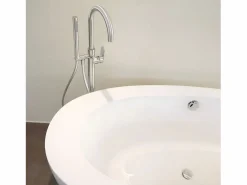Essebagno Charme II columna de suelo mecánica para bañera isla Acabado inox