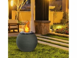 Hot Chimenea de bioetanol brasero de suelo para jardín para interior y exterior BOTTICELLI Salvia d.40 x h54 Brasero