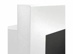 Discount Chimenea de bioetanol de pared o empotrada Livorno White, L 90 x P 12 x H 40 con cristal Chimenea|Chimenea