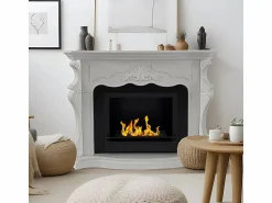 Clearance Chimenea de bioetanol de suelo de madera París L123xP39xH100 Chimenea|Chimenea
