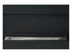 New Chimenea de bioetanol de pared Siena Black (largo 90 x fondo 12 x alto 40 cm) Negro