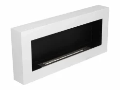 Hot Chimenea de bioetanol de pared, color Siena, L 90 x P 12 x H 40 Chimenea|Chimenea