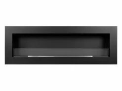 Sale Chimenea de bioetanol de pared Biochimenea 120x40 SIENA 120 Negra Negro