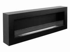 Sale Chimenea de bioetanol de pared Biochimenea 120x40 SIENA 120 Negra Negro