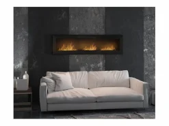 Online Chimenea de bioetanol empotrada Frame 1800 SimpleFire con cristal Negro