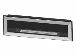 Best Chimenea de bioetanol empotrada Frame 1500 SimpleFire con cristal Negro