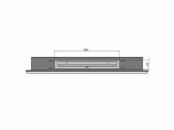 Best Chimenea de bioetanol empotrada Frame 1500 SimpleFire con cristal Negro