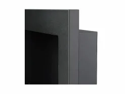 Hot Chimenea de bioetanol Lucca Black de pared o empotrada L 90 x P 12 x H 40 Chimenea|Chimenea