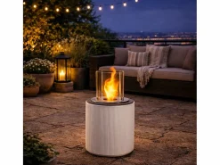 Online Chimenea de bioetanol MODIGLIANI Perla, brasero de suelo para interior y exterior, d.36 x h.56 Blanco