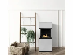 Chimenea de bioetanol Oslo, biochimenea independiente en acero , L38xP38xH100