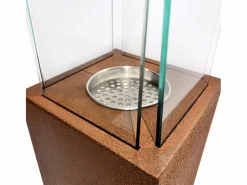 Chimenea de bioetanol para jardín y exterior Capri 70 color óxido