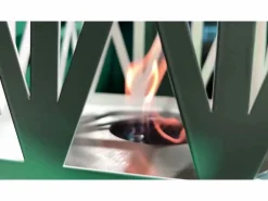 Hot Chimenea de bioetanol para jardín exterior Vulcano 40x40x145 Brasero