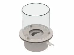 Outlet Chimenea de bioetanol para suelo de jardín, interior y exterior STROMBOLI Perla d.60 x h56 Blanco
