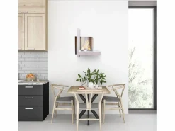 Hot Chimenea de bioetanol VIENNA, biochimenea de pared, blanca, L65 x H75 x D23 Chimenea|Chimenea