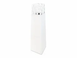 Chimenea de jardín de bioetanol para exterior Vulcano White 40x40x145