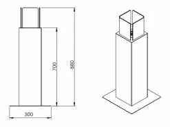 Chimenea de jardín de bioetanol para exterior Capri 70 White Chimenea|Chimenea