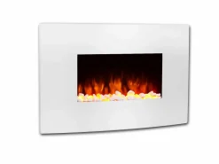 Chimenea eléctrica BALDERIA Enjo - Chimenea de pared, calefacción 2000 W -
