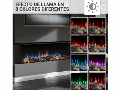 Online Chimenea eléctrica BALDERIA Athena smart 52 - Chimenea empotrable - Negro