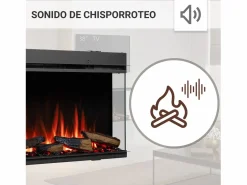 Online Chimenea eléctrica BALDERIA Athena smart 52 - Chimenea empotrable - Negro