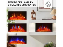 Chimenea eléctrica BALDERIA Ida ñ Chimenea de pared -