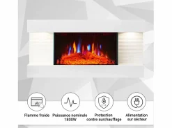 Chimenea eléctrica BALDERIA Ida ñ Chimenea de pared -