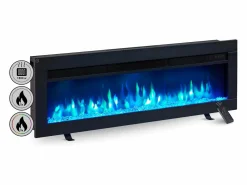 Chimenea eléctrica BALDERIA Agnes 40 - Chimenea de pie, de pared o empotrable - Chimenea|Chimenea