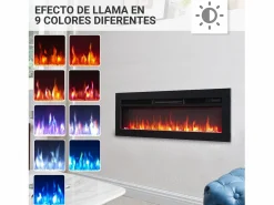 New Chimenea eléctrica BALDERIA Agnes 36 - Chimenea de pie, de pared o empotrable - Chimenea|Chimenea