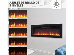 New Chimenea eléctrica BALDERIA Agnes 36 - Chimenea de pie, de pared o empotrable - Chimenea|Chimenea