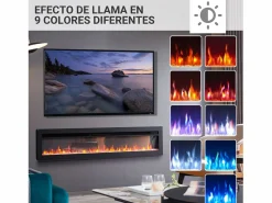 Clearance Chimenea eléctrica BALDERIA Agnes 60 - Chimenea de pared o empotrable - Chimenea|Chimenea