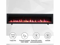 Clearance Chimenea eléctrica BALDERIA Agnes 60 - Chimenea de pared o empotrable - Chimenea|Chimenea