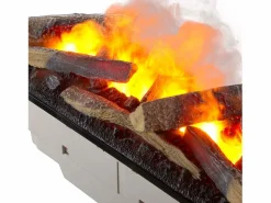 Chimenea eléctrica BALDERIA Ikaros - Chimenea de pie - Aspecto hormigón