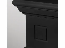 Hot Chimenea eléctrica CAMBRIDGE, chimenea de pie, madera negra, 110x36x100h Negro