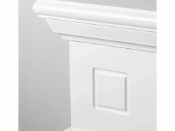 Discount Chimenea eléctrica CAMBRIDGE, chimenea de pie, madera blanca, 110x25x95h Chimenea|Chimenea