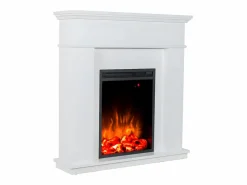 Best FLAMATECH Chimenea eléctrica con marco VESUVIA – Color Blanco