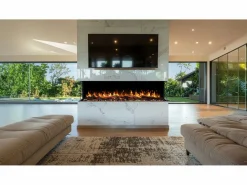 Chimenea eléctrica de 3 caras SOLIS 180 - fuego premium, empotrada - 180x30x46 cm - LED decorativa con calefacción 750/1500 W Chimenea|Chimenea
