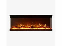 Clearance Chimenea eléctrica de pared, chimenea empotrada de 3 lados, BOSTON100 L101,6 x P20 x H44 Chimenea|Chimenea