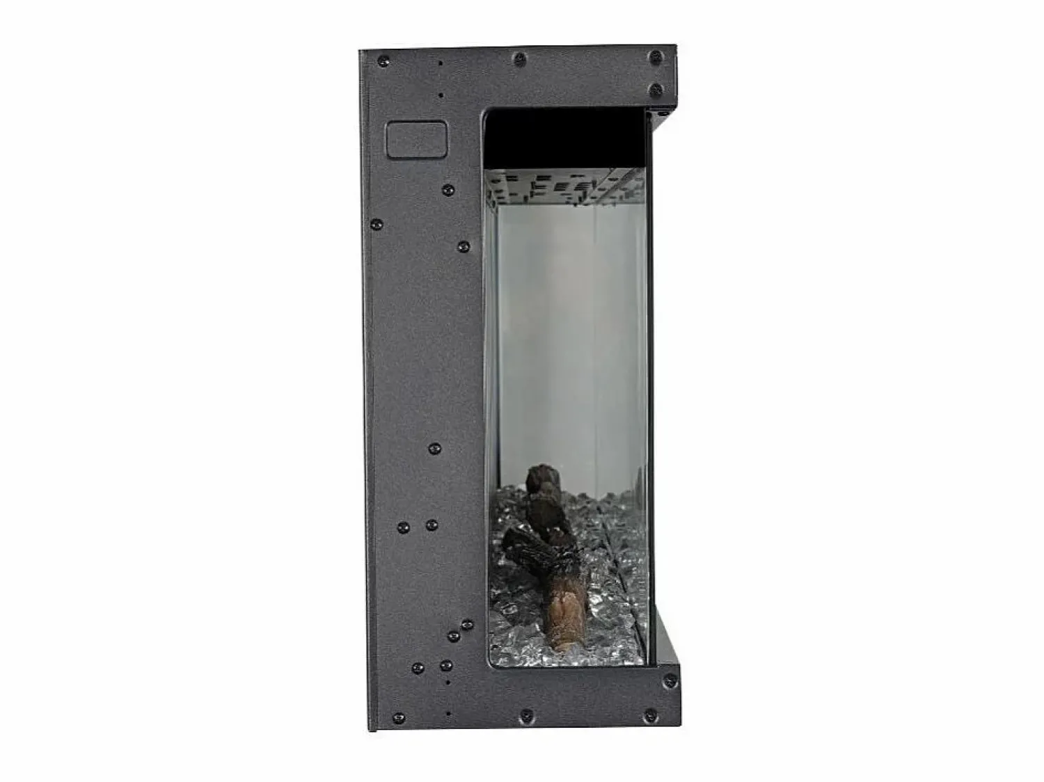 Clearance Chimenea eléctrica de pared, chimenea empotrada de 3 lados, BOSTON100 L101,6 x P20 x H44 Chimenea|Chimenea