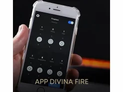 Outlet Chimenea eléctrica de vapor de agua con quemador incorporado 3D APP 100 PRO-LINE Gris