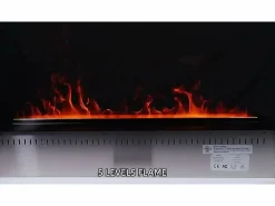 New Chimenea eléctrica de vapor de agua con quemador integrado 3D APP 75 PRO-LINE Gris