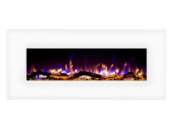 Online Chimenea eléctrica LALITA - Ancho 110 x Prof. 14 x Alt. 49 cm - Chimenea|Chimenea
